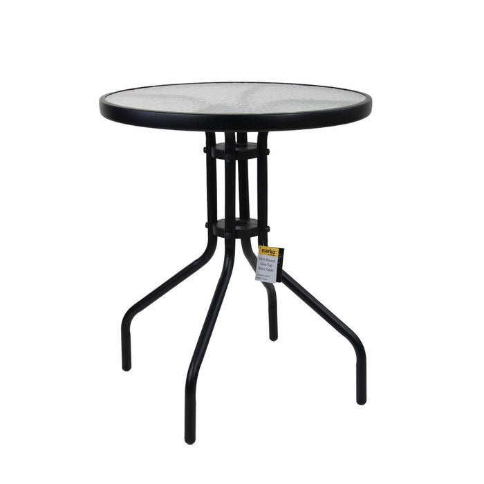 Round Glass Bistro Table