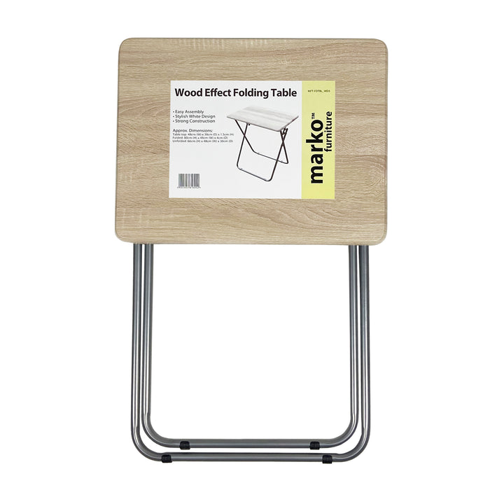 Wood effect folding table