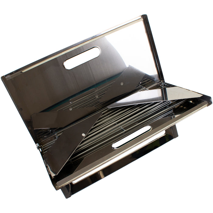 New England Stainless Steel Folding BBQ