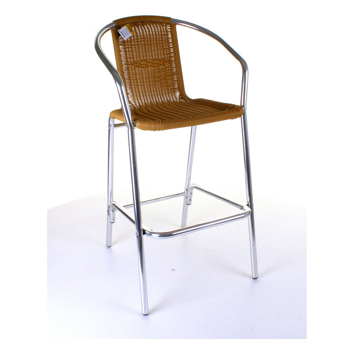 Kingstown Tan Rattan Bar Stool