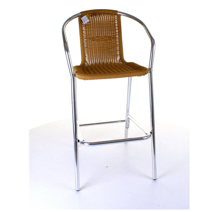 Kingstown Tan Rattan Bar Stool