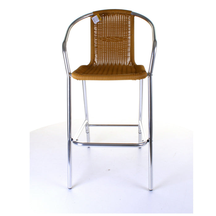 Kingstown Tan Rattan Bar Stool