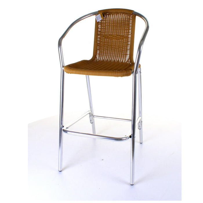 Kingstown Tan Rattan Bar Stool