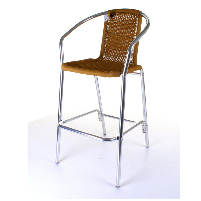 Kingstown Tan Rattan Bar Stool