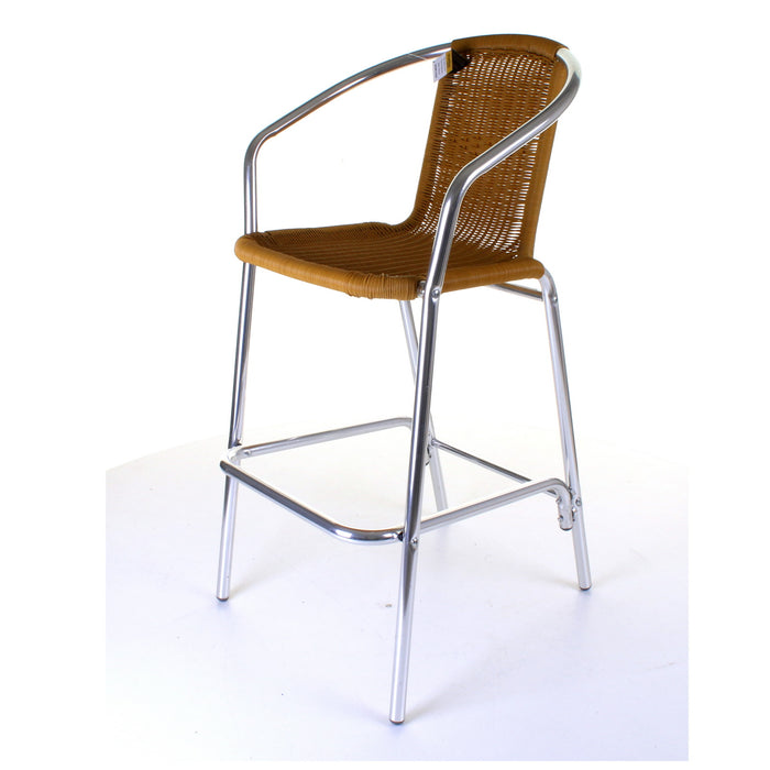 Kingstown Tan Rattan Bar Stool