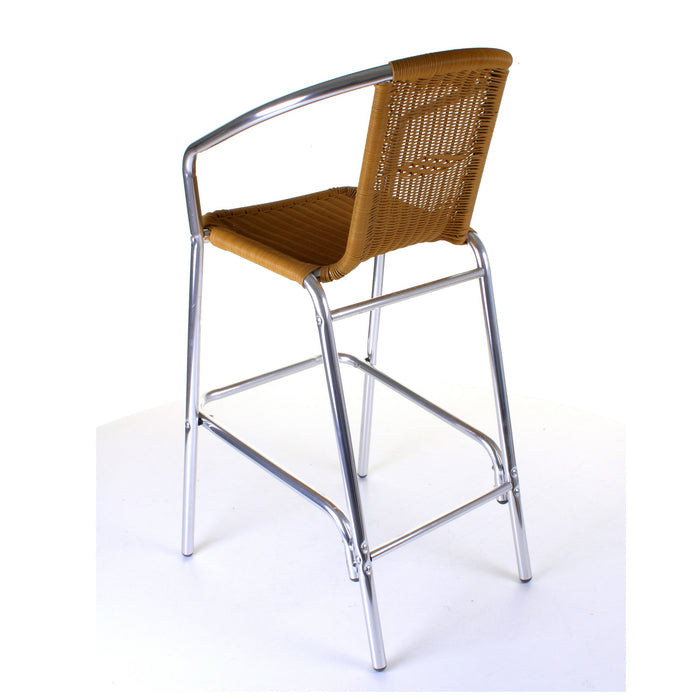 Kingstown Tan Rattan Bar Stool