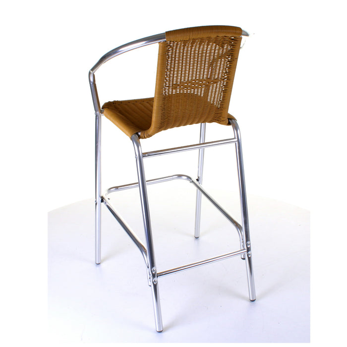 Kingstown Tan Rattan Bar Stool