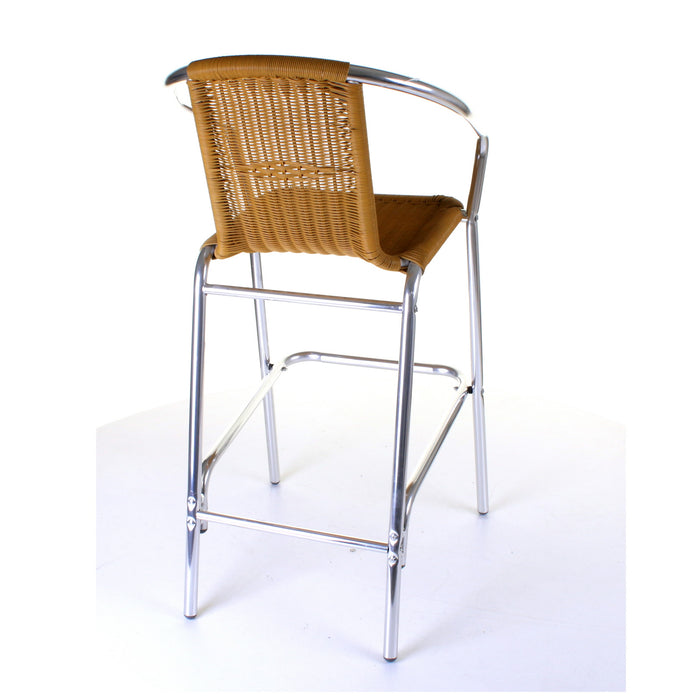 Kingstown Tan Rattan Bar Stool