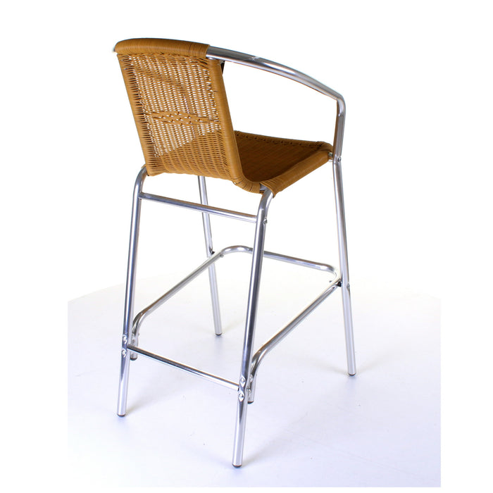 Kingstown Tan Rattan Bar Stool