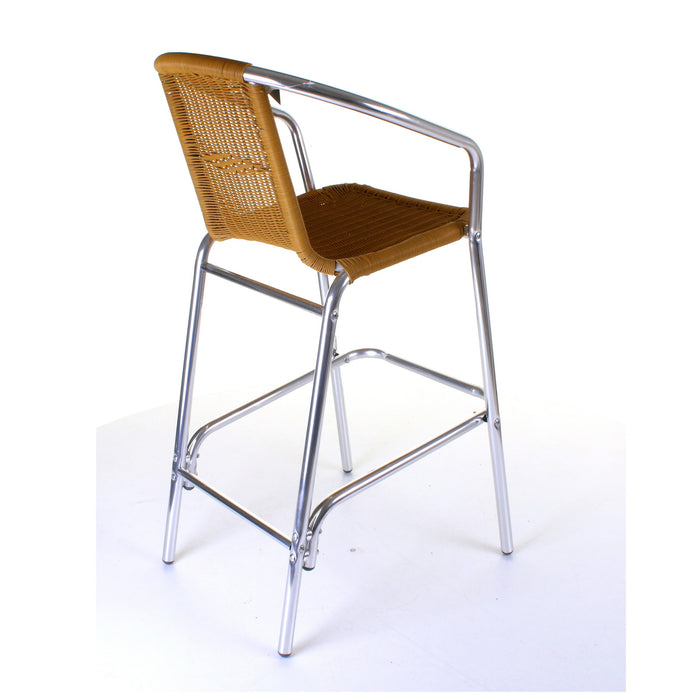 Kingstown Tan Rattan Bar Stool