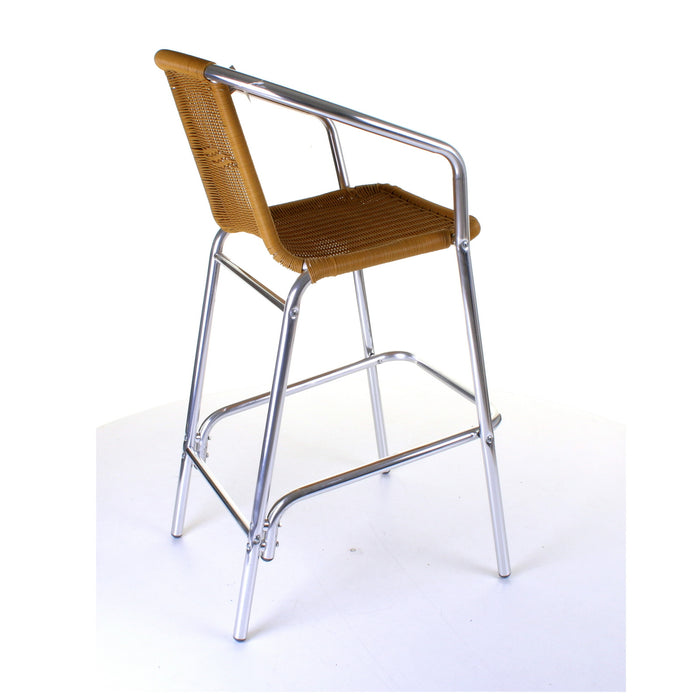 Kingstown Tan Rattan Bar Stool