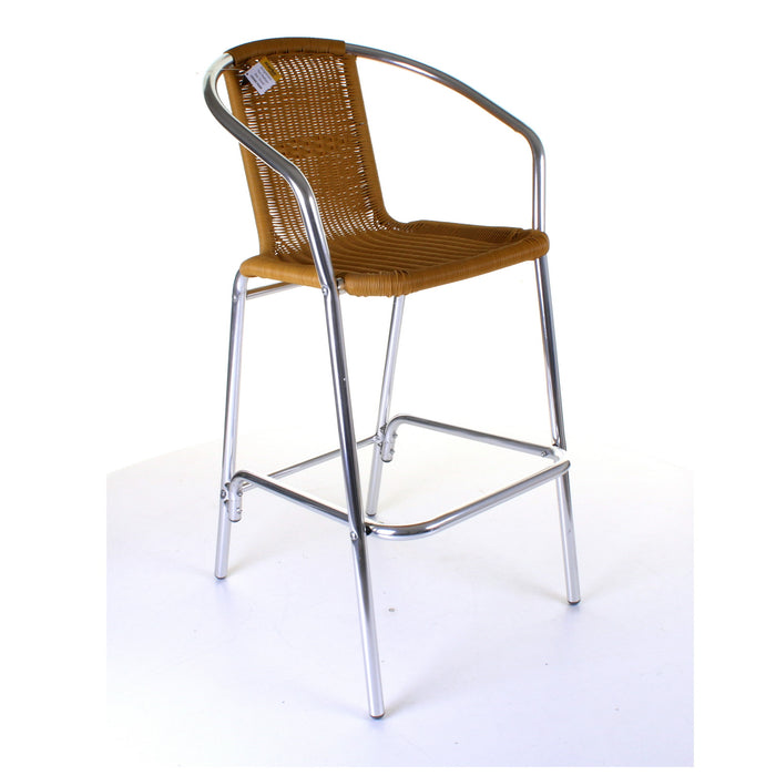 Kingstown Tan Rattan Bar Stool