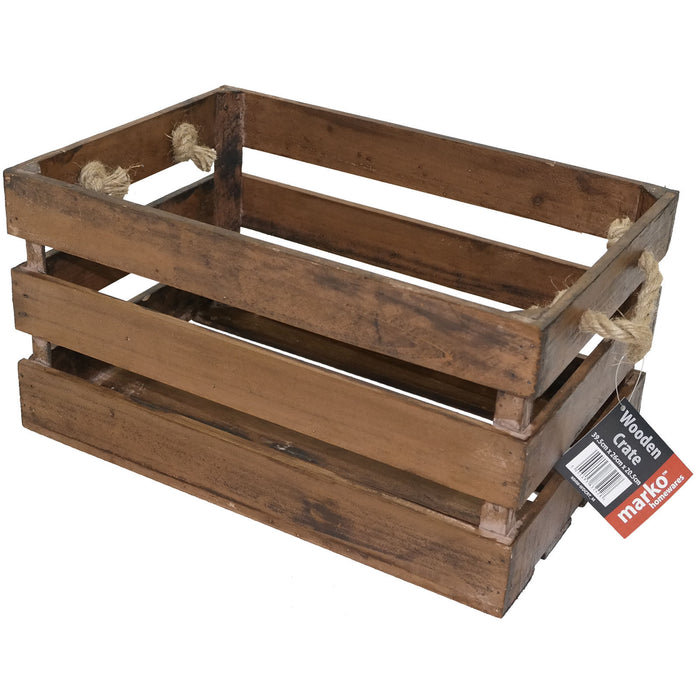 Wooden Crates - Deep Chestnut