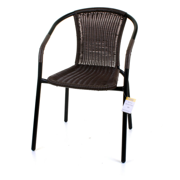 3PC Dark Tan Wicker Bistro Set