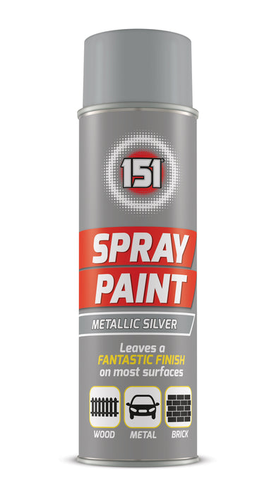 Spray Paint Metallic Silver 250ml