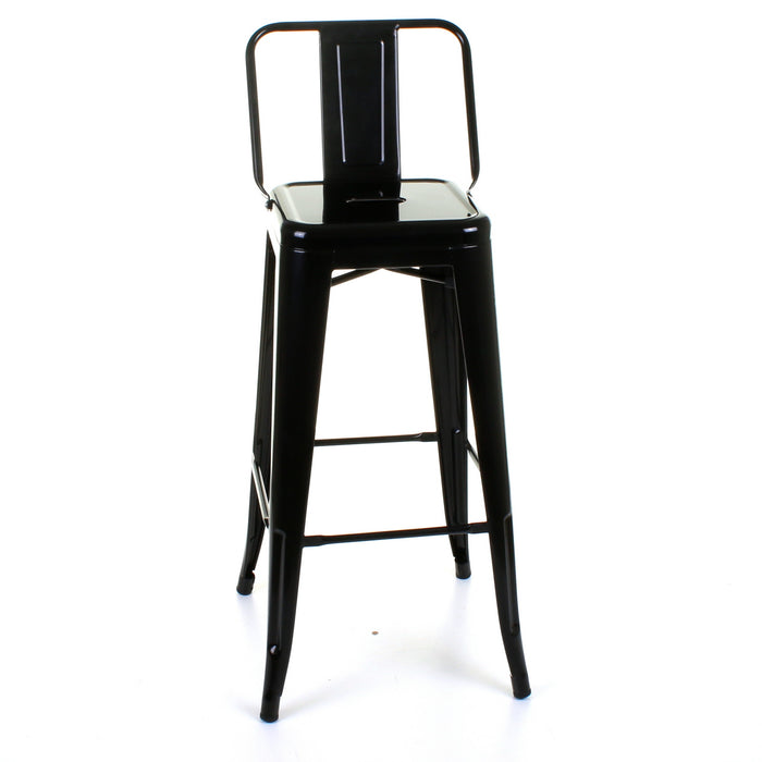 Tolix Style Naples Bar Stool - Black