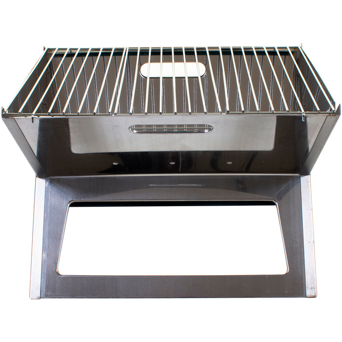 New England Stainless Steel Folding BBQ