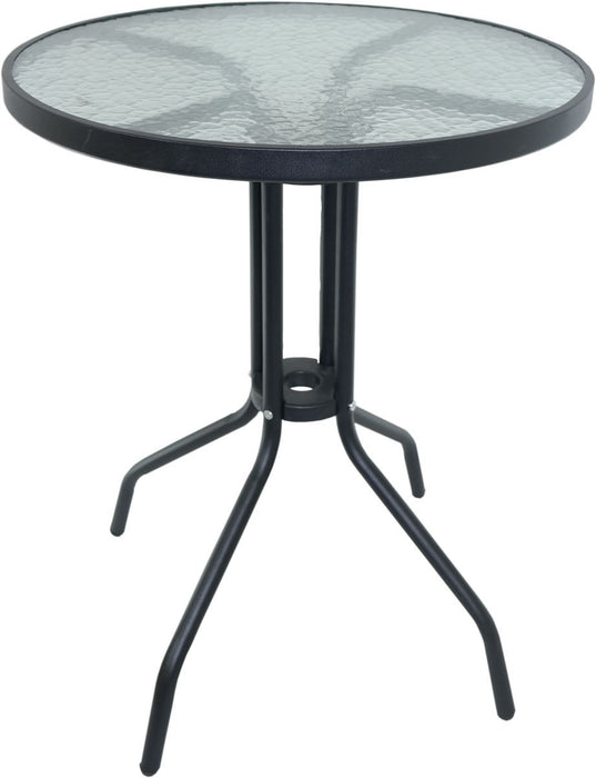 Barcelona Bistro Sets - Black Glass Table