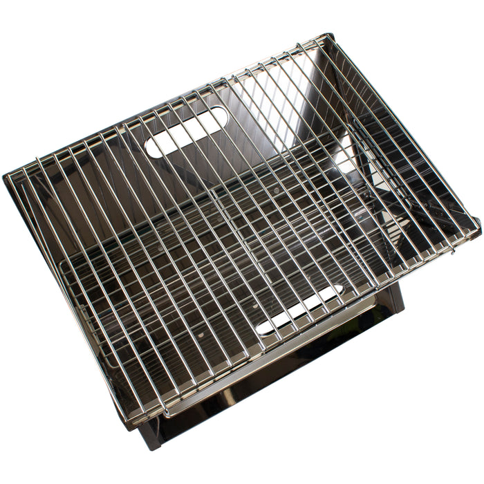 New England Stainless Steel Folding BBQ