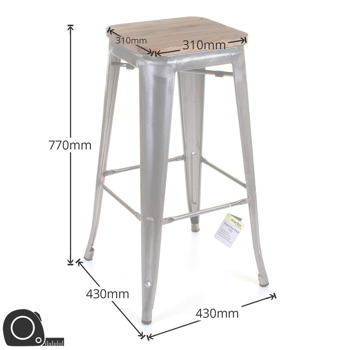 Empoli Stools - Silver