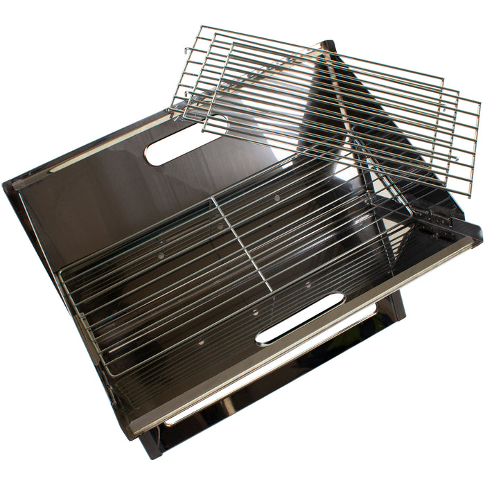 New England Stainless Steel Folding BBQ