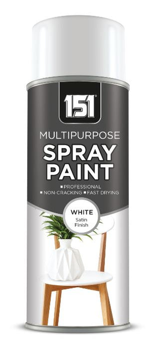 Spray Paint White Satin 400ml