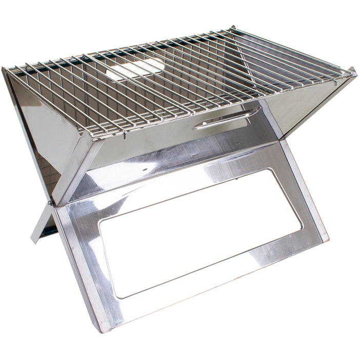 New England Stainless Steel Folding BBQ