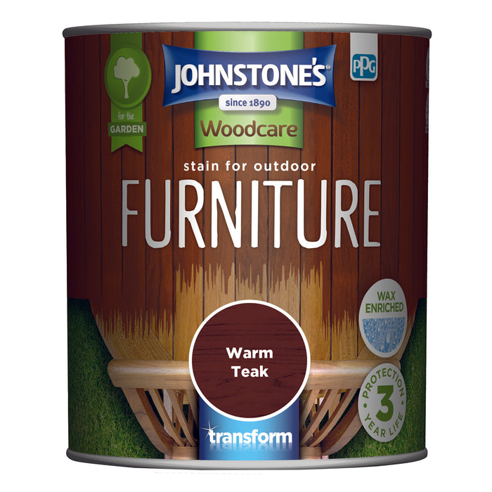 Johnstone's Outdoor Furniture Stain - Warm Teak 750ml