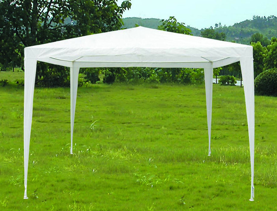 3m x 3m White PE Gazebo