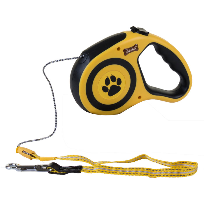 Retractable Dog Lead - Yellow