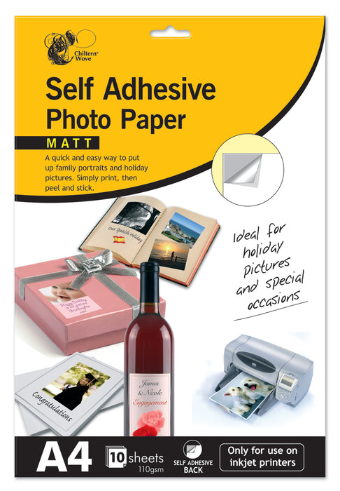 Self Adhesive Photo Paper A4 8pk