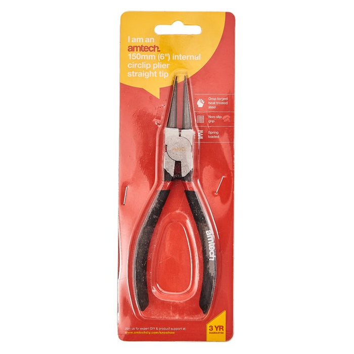 Circlip Plier Internal Straight 6"