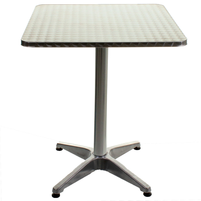 Square Chrome Bistro Table